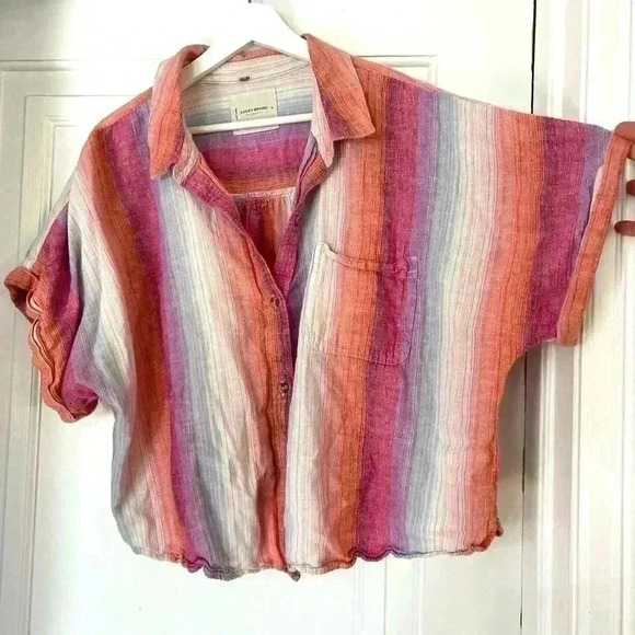 Lucky Brand  Relaxed Susie Slub Workwear Shirt - Picture 2 of 12